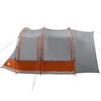 Autotent 2-persoons waterdicht grijs en oranje - thumbnail