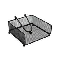 Servethouder Versa Zwart Staal Ijzer 17,5 X 9 X 18 CM - thumbnail