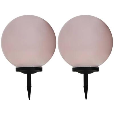 VidaXL Solarlampen 2 st led rond 40 cm rgb