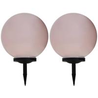 VidaXL Solarlampen 2 st led rond 40 cm rgb - thumbnail