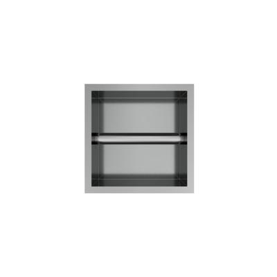 Hotbath &More Inbouwnis en Borstelgarnituur - 16 x 16 x 126 cm - RVS 316