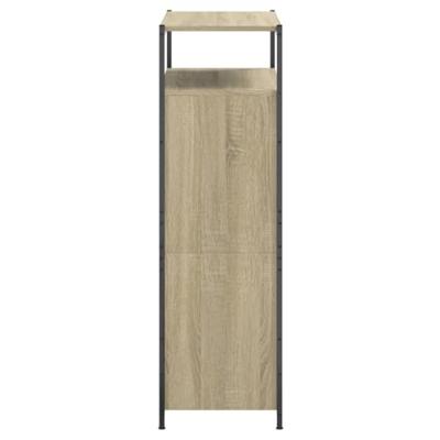 Schoenenkast 75x34x112 cm bewerkt hout sonoma eikenkleurig