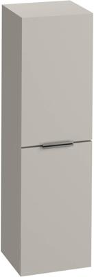 Saqu Lima halfhoge kast met rvs greep 35x32x120cm kiezel grijs