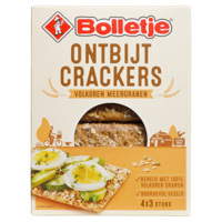 Bolletje Ontbijt Crackers Volkoren Meergranen 4 x 3 Stuks 250 g bij Jumbo - thumbnail