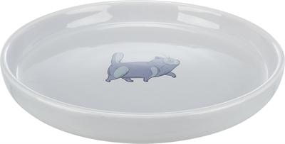 TRIXIE VOERBAK / WATERBAK PLAT EN BREED KATTENPRINT GRIJS 23 CM 600 ML TRIXIE VOERBAK / WATERBAK PLAT EN BREED KATTENPRINT GRIJS 23 CM 600 ML