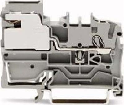 WAGO 2002-7111 Potentiaalklem 5.20 mm Spanveer Grijs 50 stuk(s)