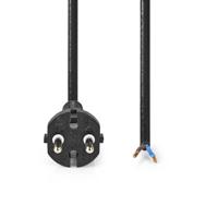 Nedis Stroomkabel voor Stofzuiger | 10.0 m | CEE 7/17 | 250 V AC | 16 A | Zwart | PVC - CEGL11940BK100 - thumbnail