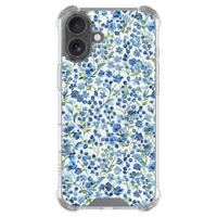 iPhone 17 shockproof hoesje - Vintage blue floral - thumbnail