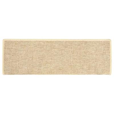 Trapmatten zelfklevend 15 st sisal-look 65x21x4 cm lichtbeige - thumbnail