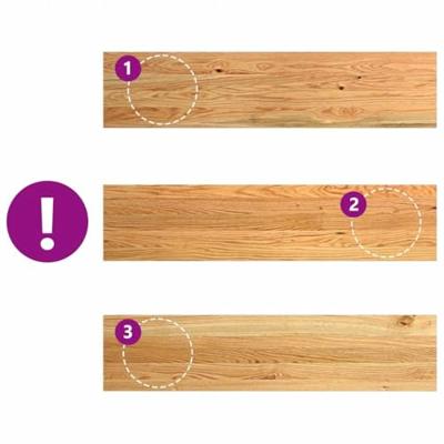 VidaXL Traptreden 4 st 110x25x2 cm massief eikenhout lichtbruin