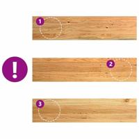 VidaXL Traptreden 4 st 110x25x2 cm massief eikenhout lichtbruin - thumbnail