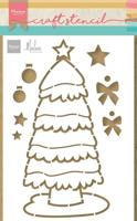 Marianne Design • craft stencils christmas tree by marleen - thumbnail