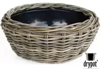 Bloempot Drypot Terrasschaal Rotan D44H15 cm Van der Leeden - Van der leeden - thumbnail