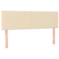 Boxspring met matras en LED stof crèmekleurig 140x190 cm - thumbnail