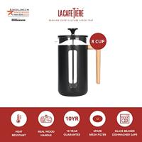 La Cafetière Cafetiere Pisa RVS / Zwart - 1 liter / 7 kops - thumbnail