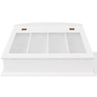 VidaXL Besteklade mdf wit barok stijl - thumbnail