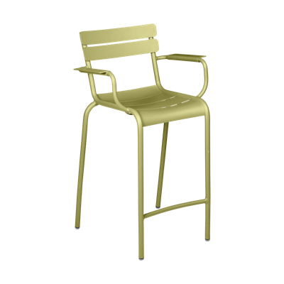 Fermob Luxembourg barkruk met arm H70 Willow Green