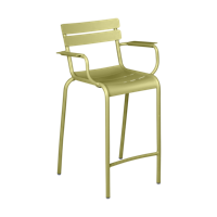 Fermob Luxembourg barkruk met arm H70 Willow Green - thumbnail