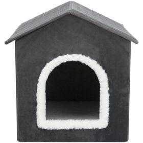 TRIXIE HONDENMAND / KATTENMAND HUIS LIVIA GRIJS / WIT 38X41X44 CM TRIXIE HONDENMAND / KATTENMAND HUIS LIVIA GRIJS / WIT 38X41X44 CM