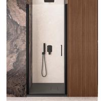 Nisdeur Lacus Giglio Evo 1 Klapdeur 100x200 cm Helder Glas Zwart Lacus - thumbnail