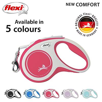 Hondenriem Flexi NEW COMFORT 5 m Rood Maat S