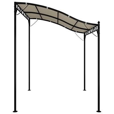 VidaXL Luifel 2x2,3 m 180 g/m² stof en staal crèmekleurig VidaXL Luifel 2x2,3 m 180 g/m² stof en staal crèmekleurig