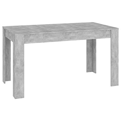 Eettafel 140x74,5x76 cm spaanplaat betongrijs