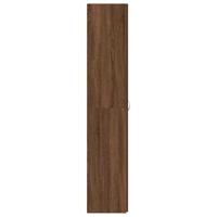 Schoenenkast met plank Bruin 80 x 35.5 x 180 cm Bewerkt hout - thumbnail