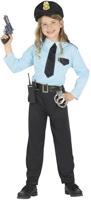 Hoofdagent pakje kind blauw - thumbnail