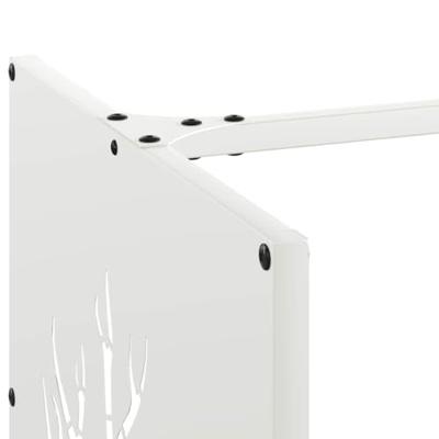 Brandhoutrek 40x40x40 cm koudgewalst staal wit