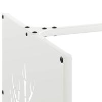 Brandhoutrek 40x40x40 cm koudgewalst staal wit - thumbnail