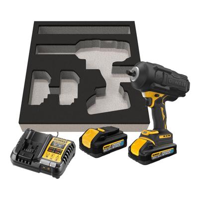 DeWalt DCF961H2G-QW Accu Slagmoersleutel | XR 18V | Veiligheidsring | 1632 Nm | 1/2'' | 2x 5,0Ah Accu's + lader - DCF961H2G-QW DeWalt DCF961H2G-QW Accu Slagmoersleutel | XR 18V | Veiligheidsring | 1632 Nm | 1/2'' | 2x 5,0Ah Accu's + lader - DCF961H2G-QW