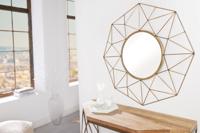 Handgemaakte spiegel DIAMOND XL 90cm messing gemaakt van ijzer in retro design - 43066 - thumbnail