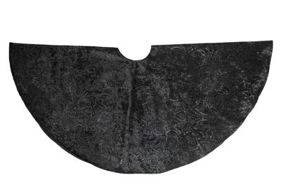 BOOMKLEED BAROK FLUWEEL ZWART diameter 120CM - Annas collection