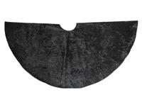 Boomkleed Barok Fluweel Zwart Diameter 120Cm kerstversiering Anna's Collection - Annas collection - thumbnail
