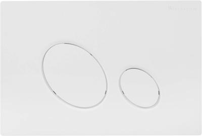 Saqu Loop bedieningspaneel mat wit voor Geberit UP320