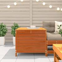 Tuinvoetenbank 62x63,5x53,5 cm massief grenenhout wasbruin - thumbnail