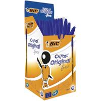 Balpen bic cristal f blauw | 50 stuks - thumbnail