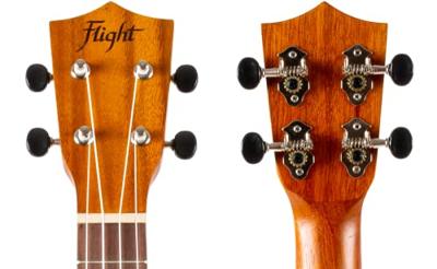 Flight Natural Series NUC250 Acacia concert ukelele met gigbag