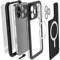 Ghostek Nautical Waterproof MagSafe Case + Belt Swivel Holster Apple iPhone 16 Pro Max Black - thumbnail