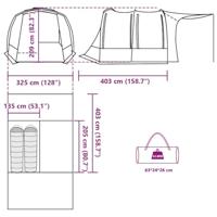 Autotent waterdicht groen - thumbnail