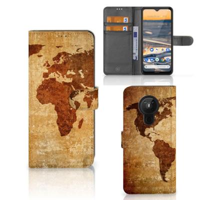 Nokia 5.3 | Flip Cover | Wereldkaart