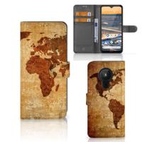 Nokia 5.3 | Flip Cover | Wereldkaart - thumbnail