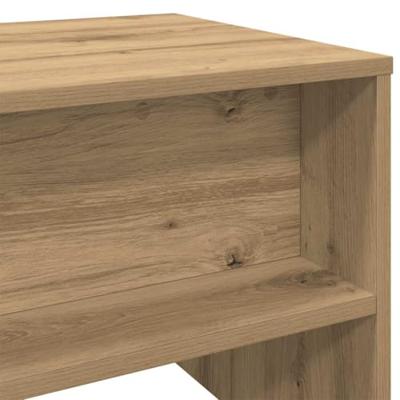 Tv-meubel 100x40x40 cm bewerkt hout artisanaal eikenkleurig