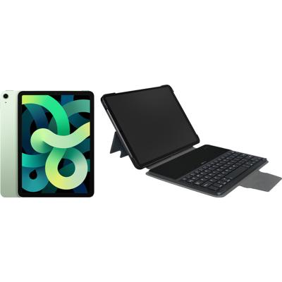 Apple iPad Air (2020) 10.9 inch 64 GB Wifi Groen + Gecko Toetsenbord Hoes QWERTY Apple iPad Air (2020) 10.9 inch 64 GB Wifi Groen + Gecko Toetsenbord Hoes QWERTY