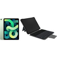 Apple iPad Air (2020) 10.9 inch 64 GB Wifi Groen + Gecko Toetsenbord Hoes QWERTY - thumbnail
