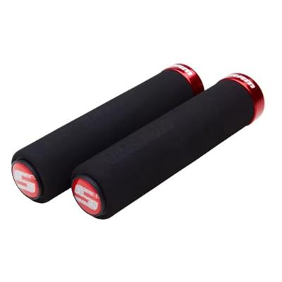 SRAM grips locking grips rubber foam black/red