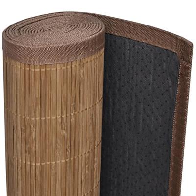 VidaXL Tapijt rechthoekig 80x200 cm bamboe bruin