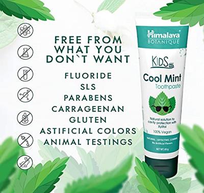 Botanique kids tandpasta bubble mint 80 Gram Botanique kids tandpasta bubble mint 80 Gram