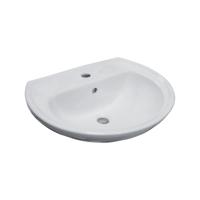 Wastafel VM Isifix Atlas 50x41 cm Porselein Wit Met Overloop Go by Van Marcke - thumbnail